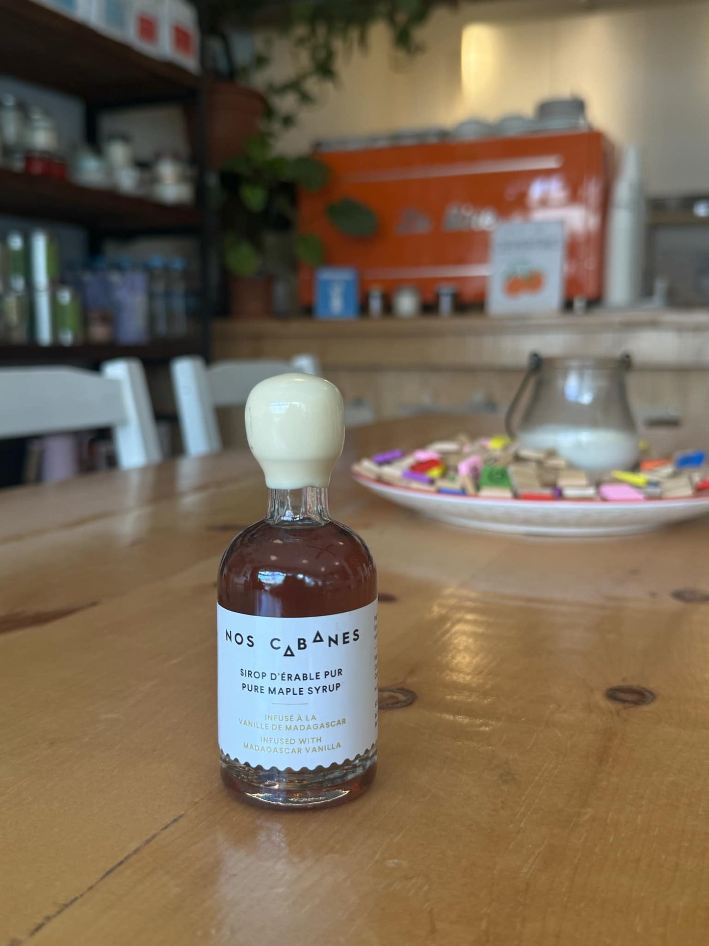 Petite bouteille de sirop d'érable à la vanille de Madagascar 50ml - Nos Cabanes