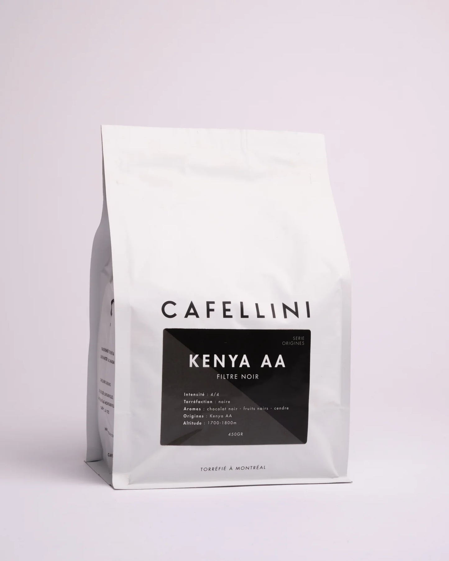 Café en grain Kenya AA Noir - Cafellini 450g